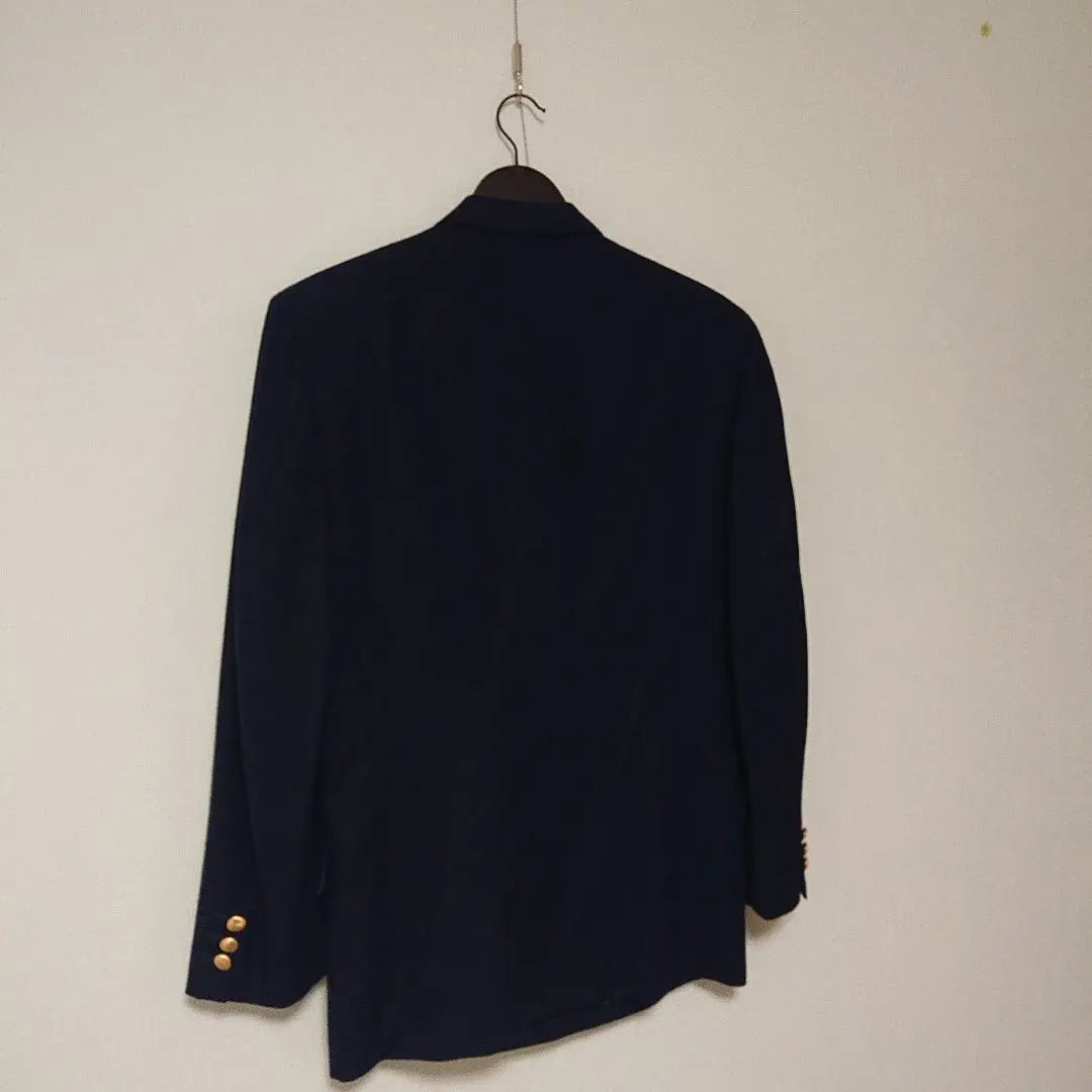 Precio 35000 yenes Chaqueta Breturrard vintage azul marino con doble botonadura | 定価35000円vintage 紺ブレテーラードジャケット 金釦 ダブルブレスト