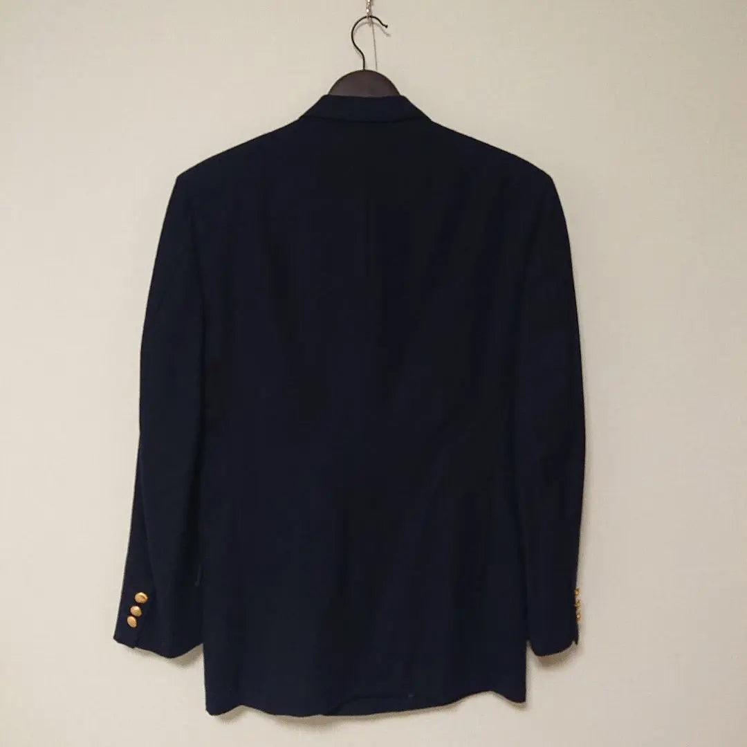 Precio 35000 yenes Chaqueta Breturrard vintage azul marino con doble botonadura | 定価35000円vintage 紺ブレテーラードジャケット 金釦 ダブルブレスト