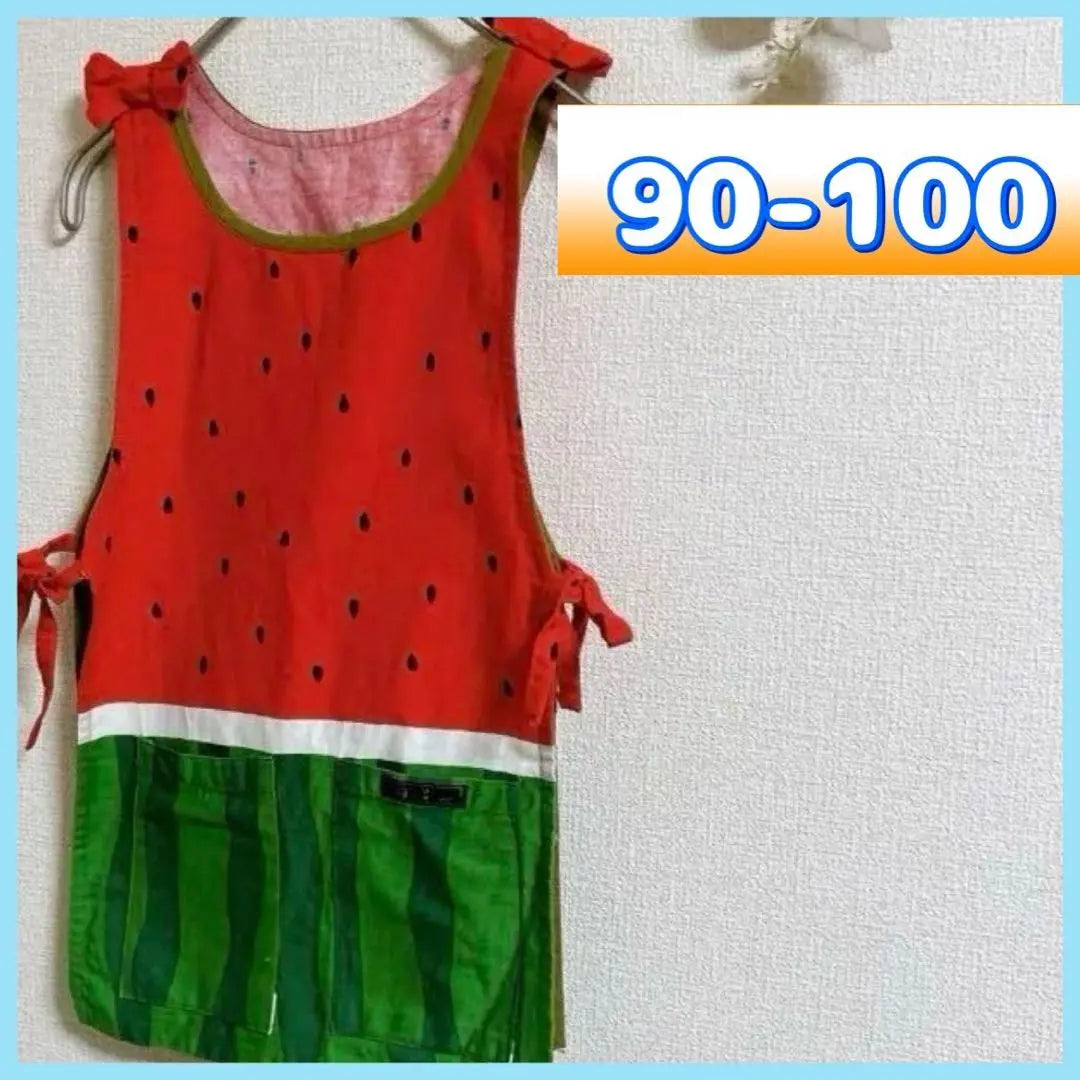 Kids Apron Watermelon Pattern 90 to 100 Handmade