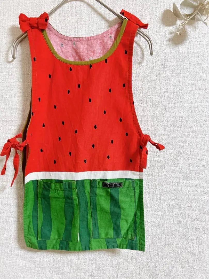 Kids Apron Watermelon Pattern 90 to 100 Handmade