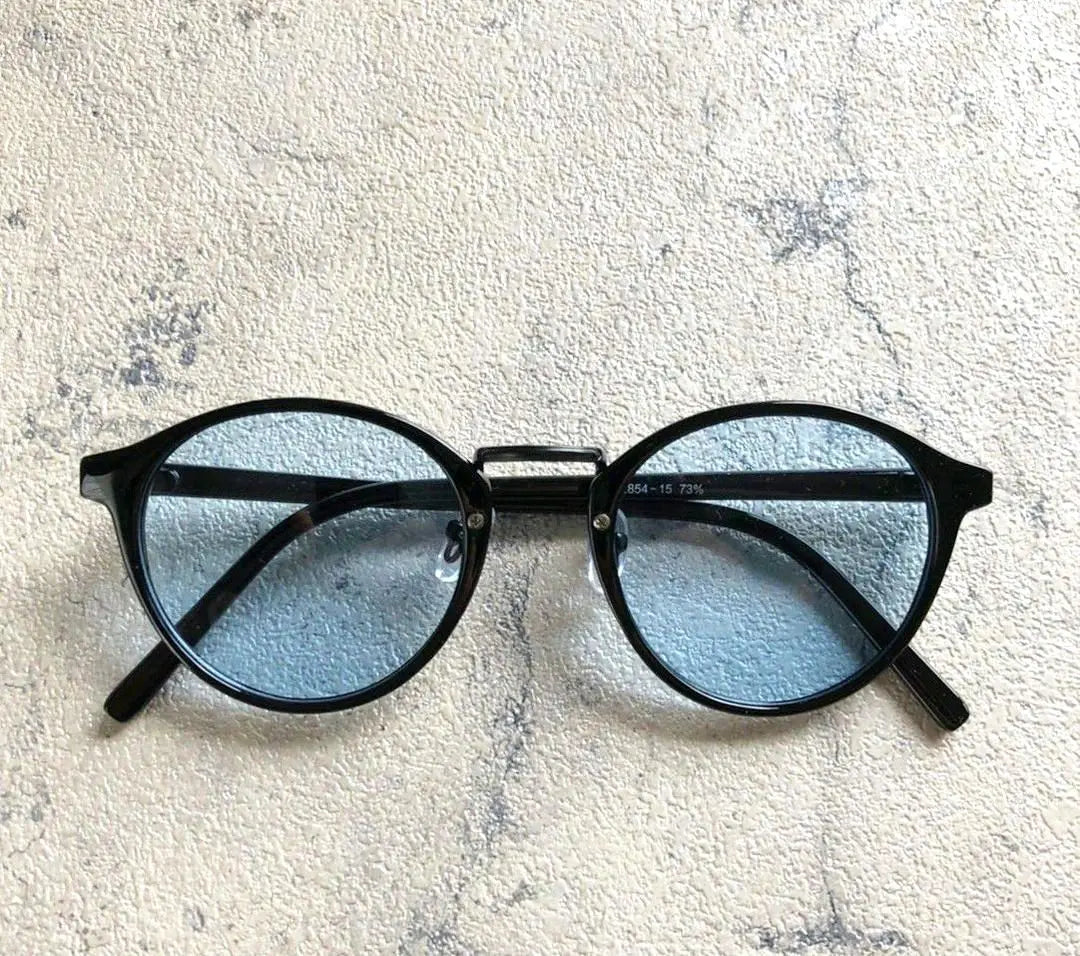 Boston type sunglasses black x light blue unused Boston type