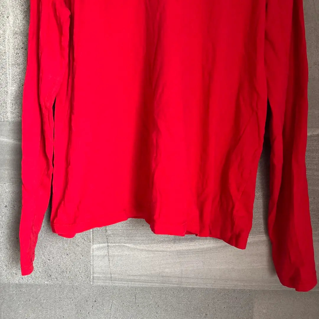 Women's XL size Red Long Sleeve Lightweight Pullover Top Simple