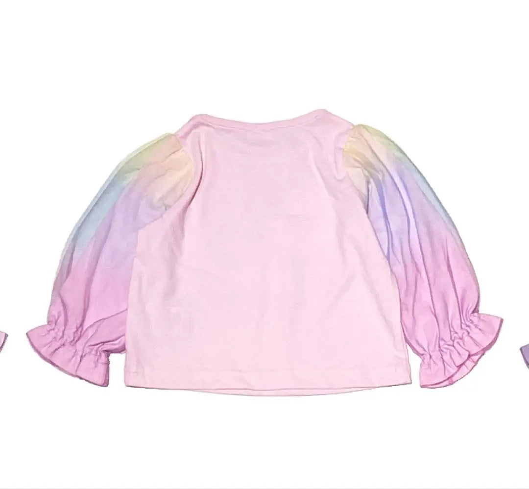 Tenjiku Rainbow Tulle Long Sleeve T-Shirt Anpanman Dokin-chan Kokin-chan