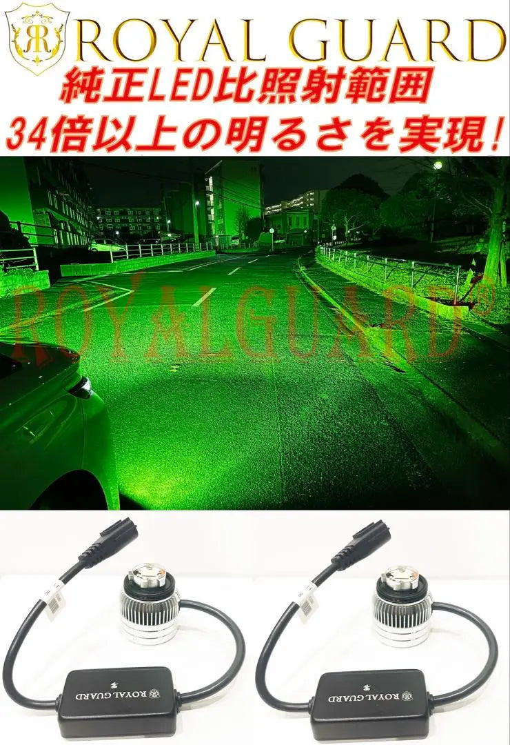 250 series Land Cruiser 80 series Harrier L1b LED Fog Green