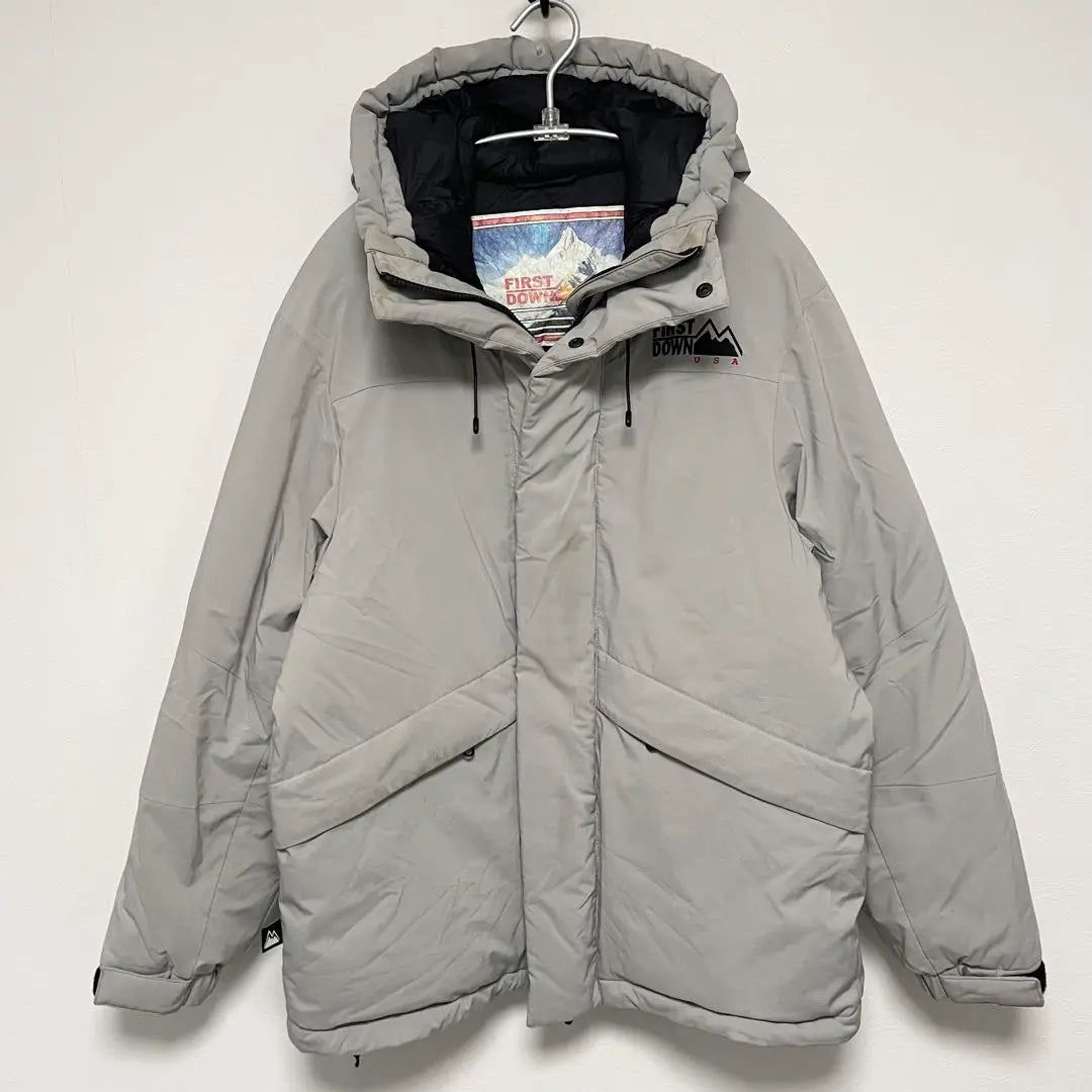 [Sold out now] FIRST DOWN USA Down Jacket Gray S