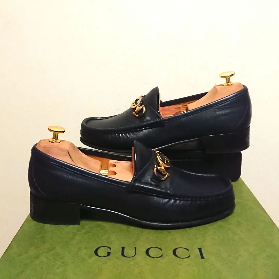 Good condition GUCCI Zumi Horsebit Loafers Black 8