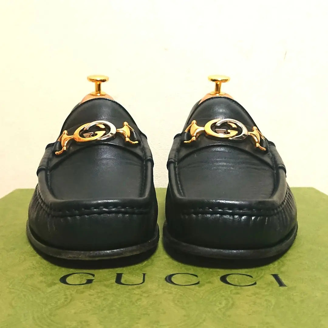 Good condition GUCCI Zumi Horsebit Loafers Black 8