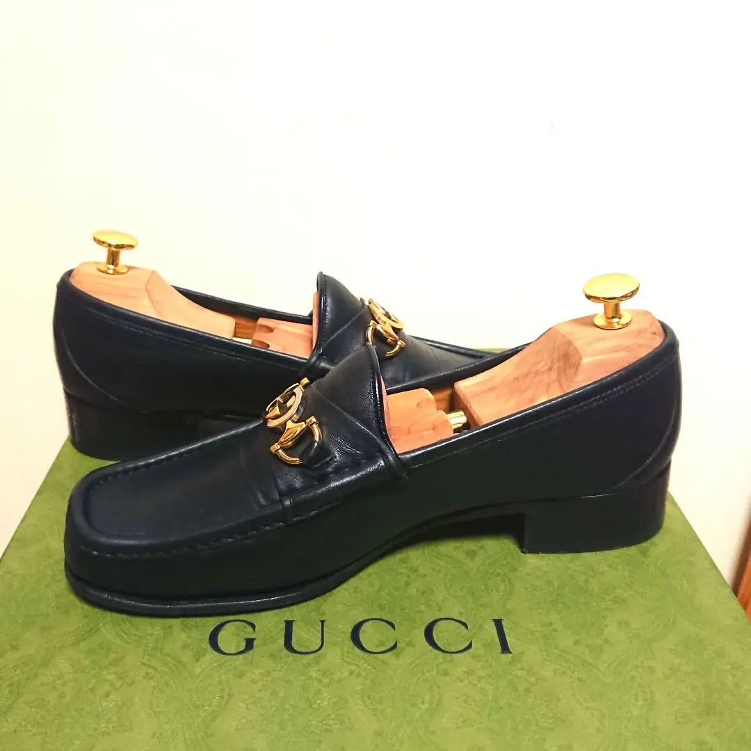 Good condition GUCCI Zumi Horsebit Loafers Black 8