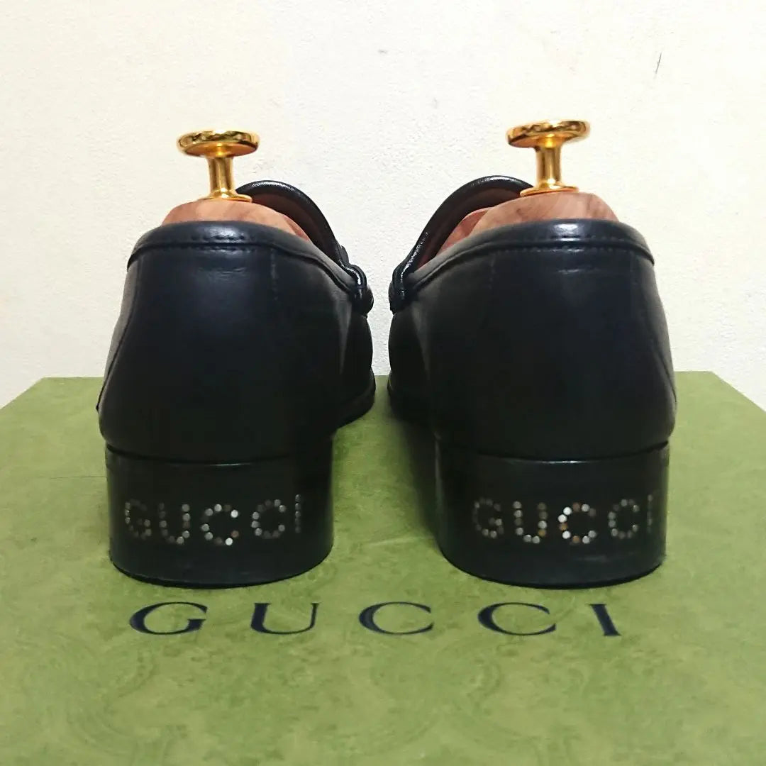 Good condition GUCCI Zumi Horsebit Loafers Black 8