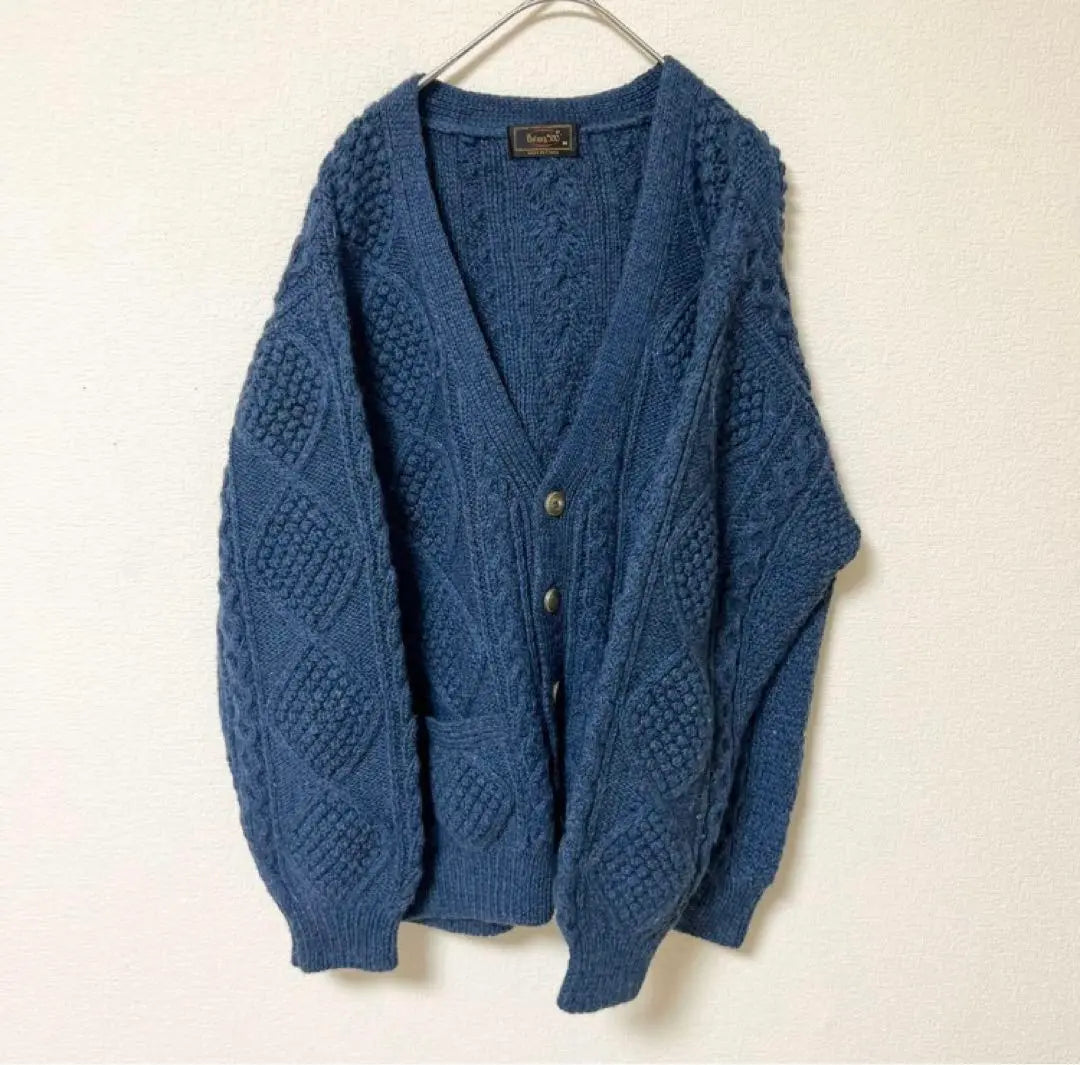 [Extremely beautiful] Botany 500 Popular Alan Knit Cardigan Fisherman Knit