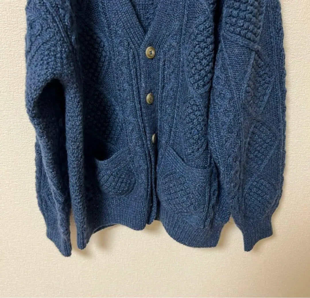 [Extremely beautiful] Botany 500 Popular Alan Knit Cardigan Fisherman Knit