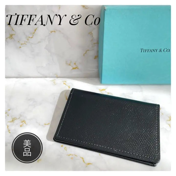 [Popular] Estuche para tarjetas Tiffany &amp; CO Tiffany para hombre, color negro