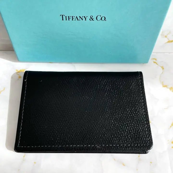 [Popular] Estuche para tarjetas Tiffany &amp; CO Tiffany para hombre, color negro