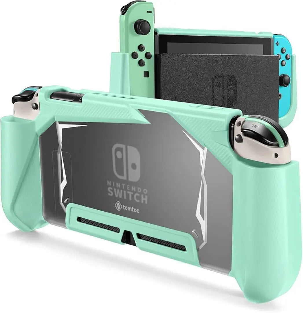 Funda protectora compatible con Nintendo Switch en color verde menta