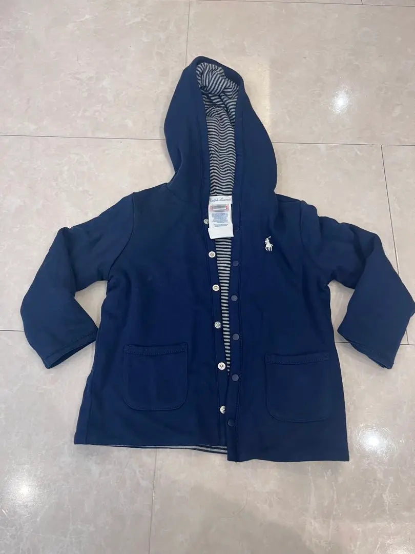 RALPH LAUREN con chaqueta con capucha azul marino