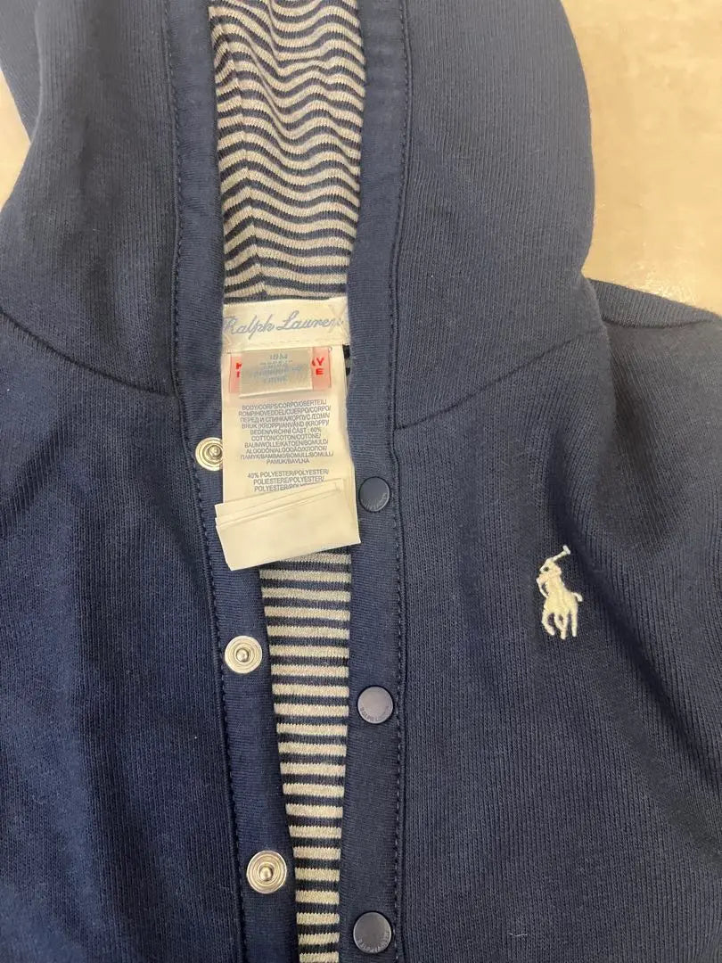 RALPH LAUREN con chaqueta con capucha azul marino