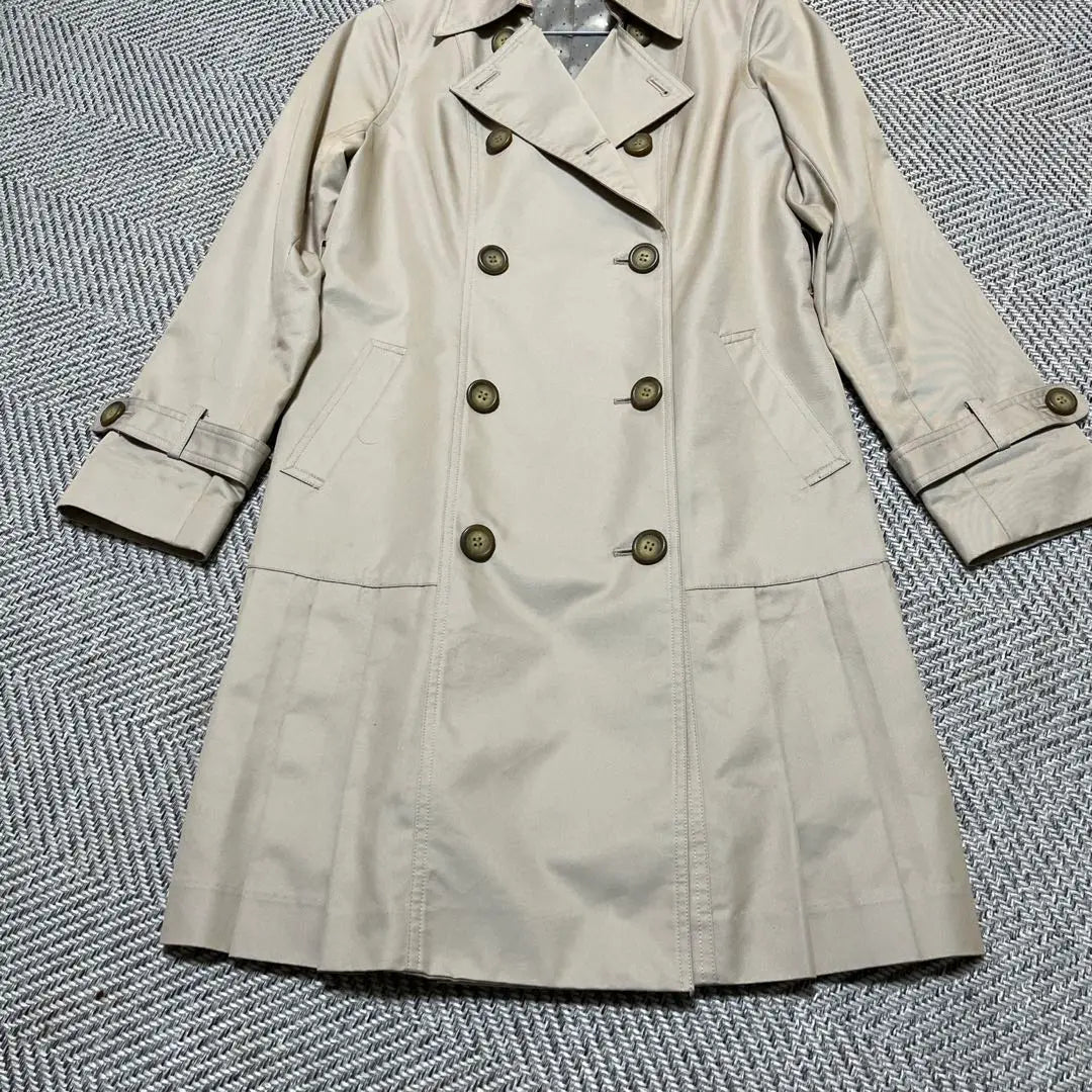 Same day shipping [Extremely beautiful] laura ashley spring pleated trench coat