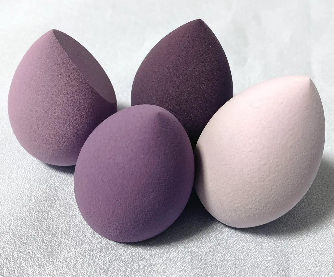 [3932]Makeup sponge 4 puffs purple