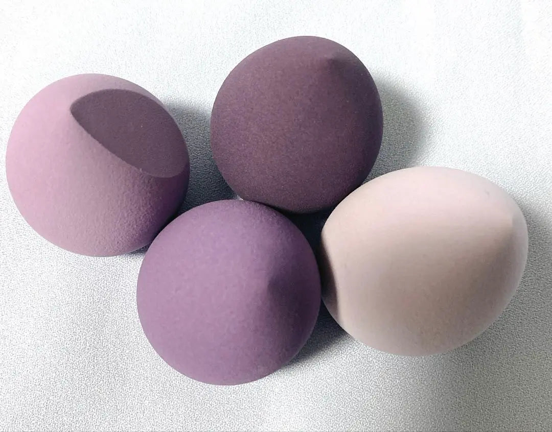 [3932]Makeup sponge 4 puffs purple