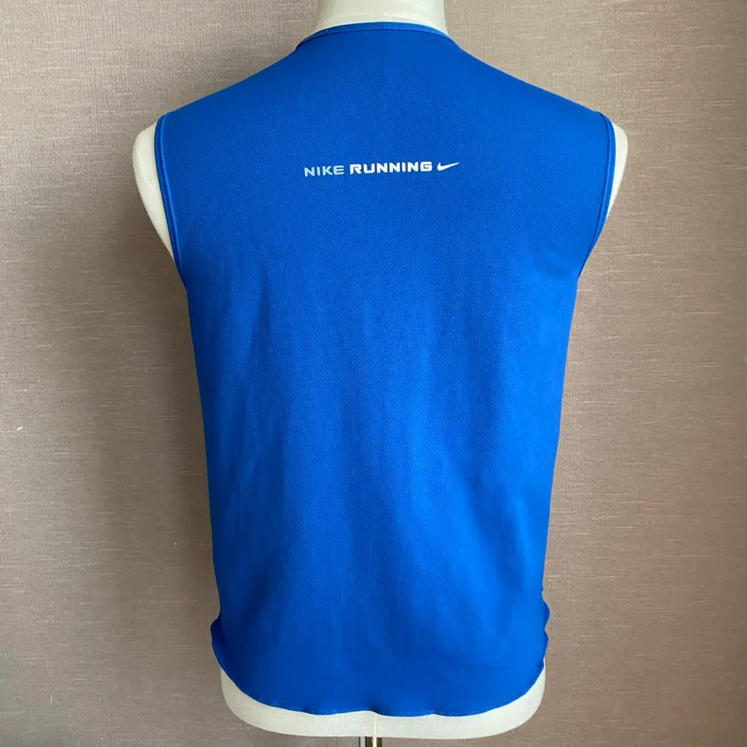 [NIKE] Camiseta sin mangas para hombre Talla M: Camisa azul, usada