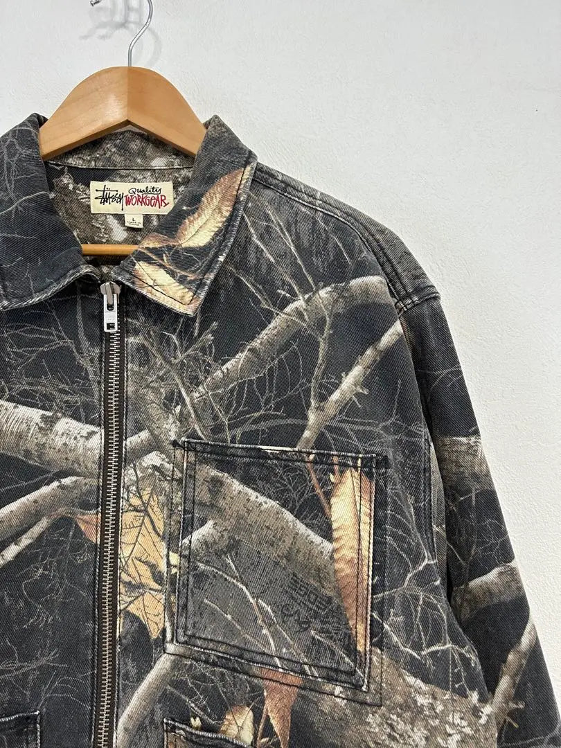 ★ Stussy Steese Real Tree Camouflage Work Denim Jacket | ★ STUSSY ステューシー　リアルツリー　カモフラ　ワークデニム　ジャケット