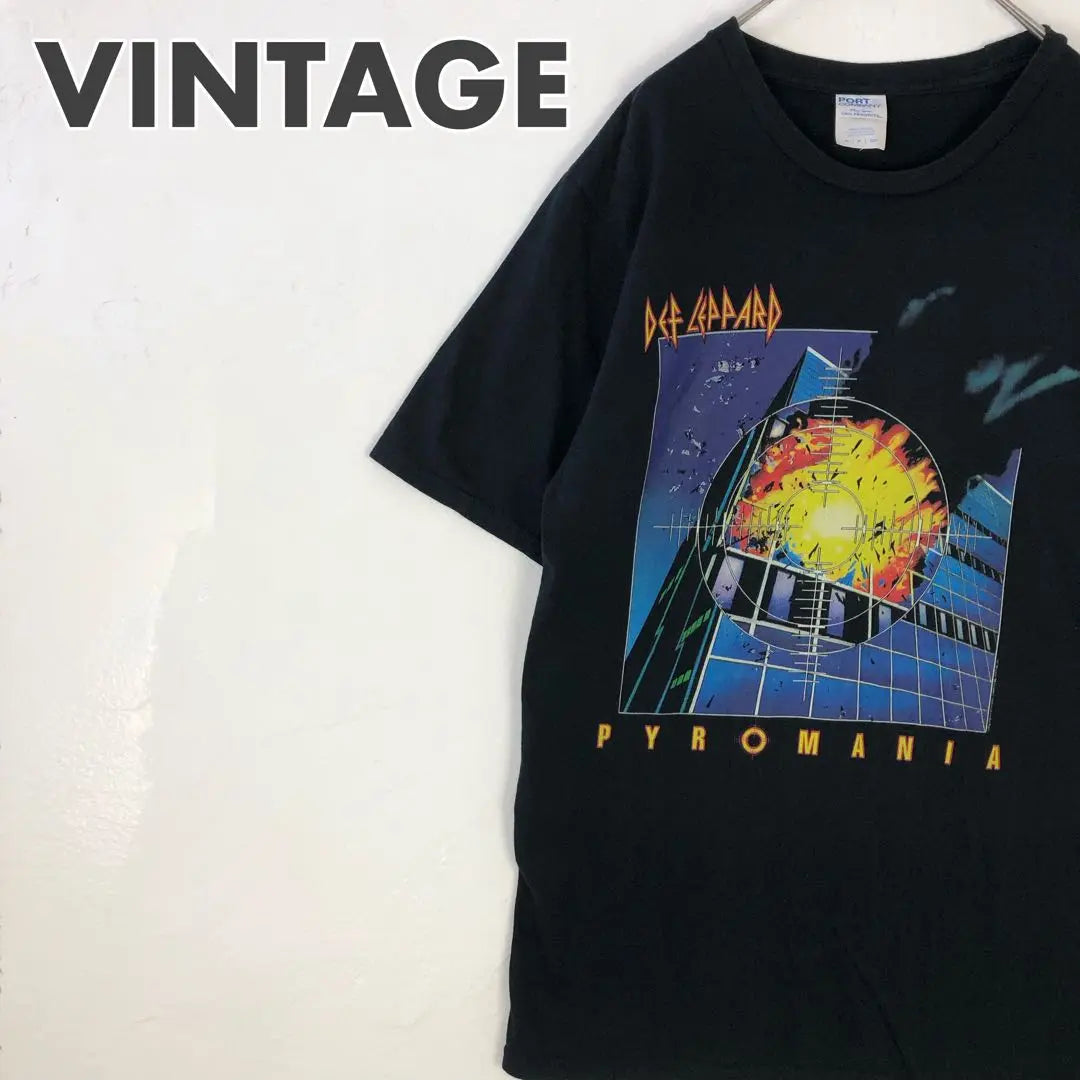 2312 Def Leppard Van T PIRÓMANÍA Camiseta de &lt;br&gt; Celebra su boda! 2312 DEF LEPPARD バンT PYRO MANIA Tシャツ