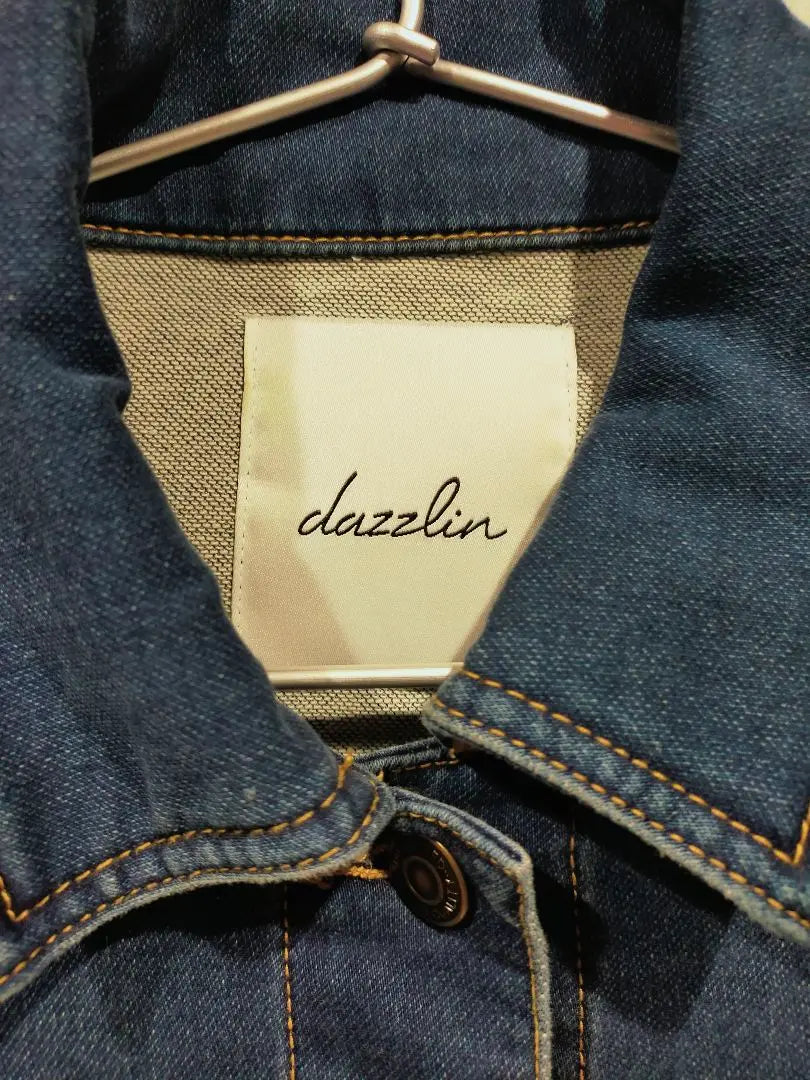 dazzlin outerwear denim jacket stretch material size M