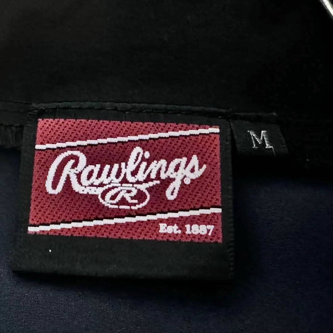 Sudadera con capucha de nailon con cremallera completa y logotipo de Rawlings