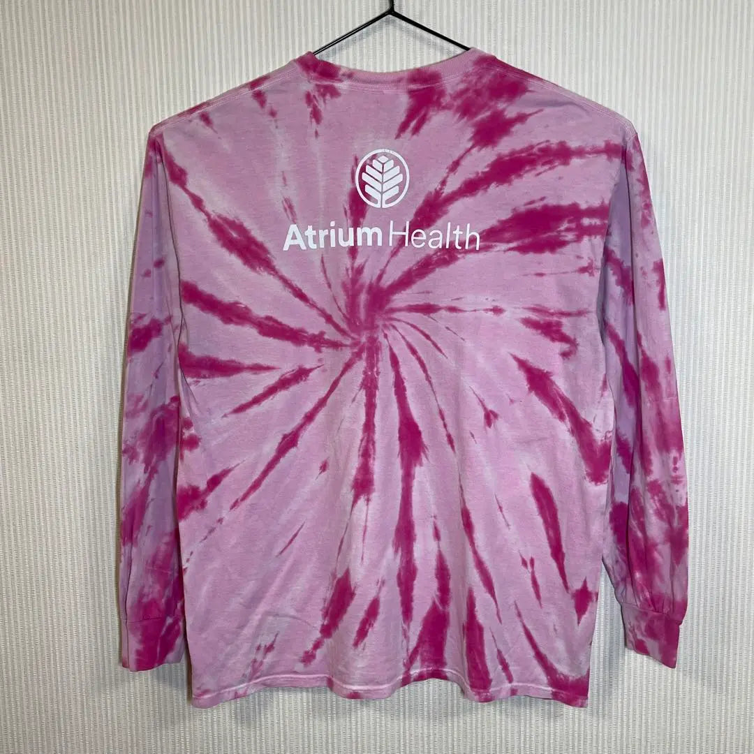 PORT &amp; COMPANY Camiseta larga XL Tintura Tie Dye Rosa | PUERTO Y COMPAÑÍA ロングTシャツXL ピンク系タイダイ染め