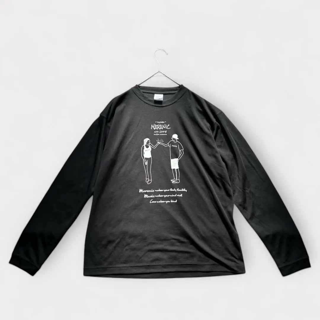 United Athlete M Long Sleeve Cut and Sewn T-Shirt Black