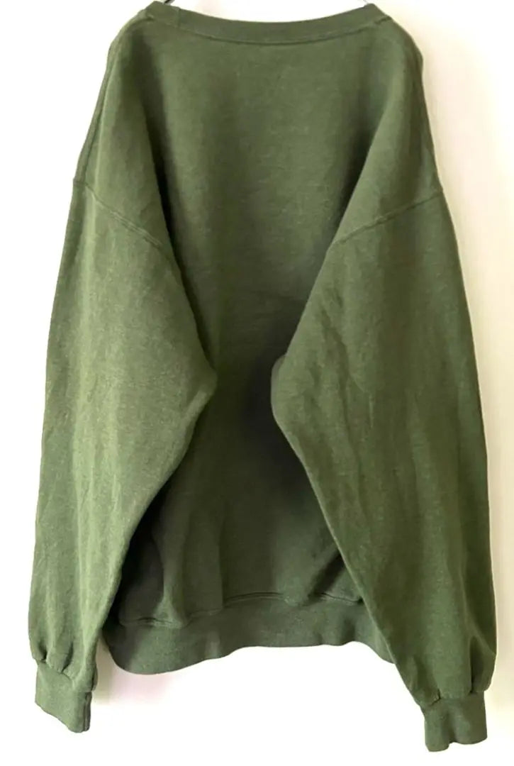 Fruit of the Room Plain Plain Sweatshirt L Green Green Vintage Sweatshirt