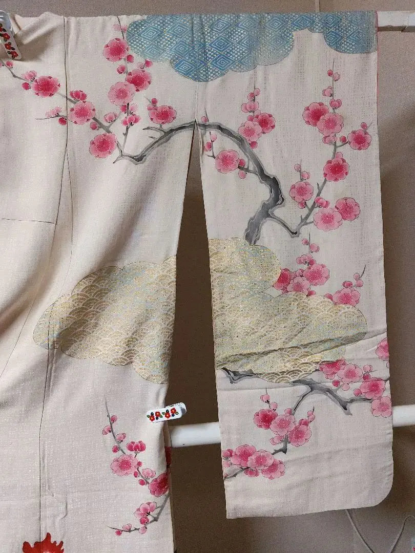 Kimono vintage, raro, furisode, gunchicken