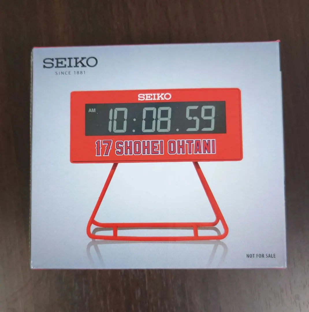 (Unopened, new) Seiko Novelty Table Clock Otani Shohei (not for sale)