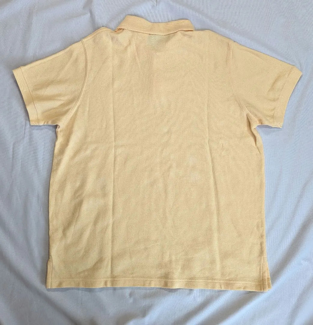 [L.L.Bean] 00s logo embroidered short-sleeved polo shirt cream beige