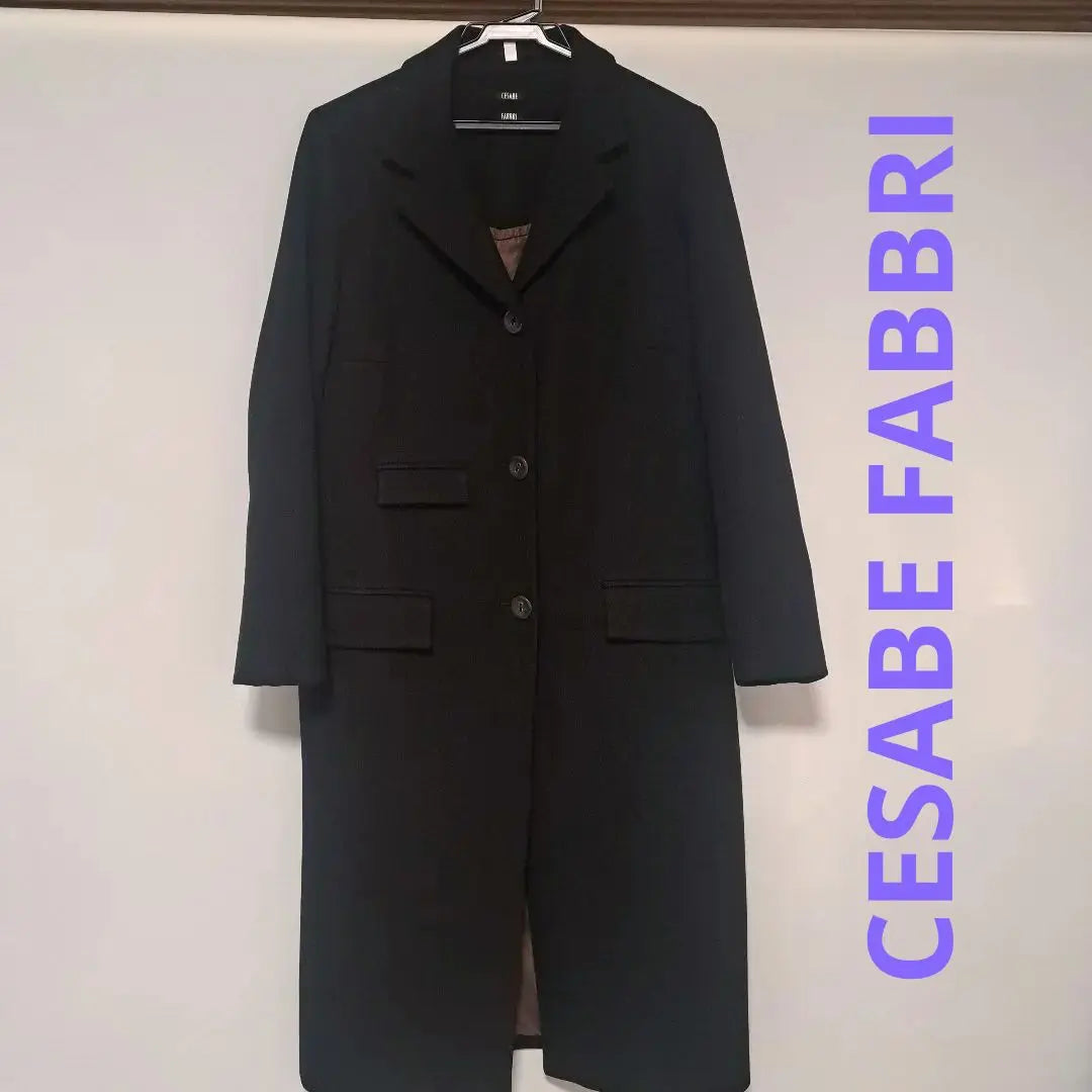 CESABE FABBRI Black Long Coat