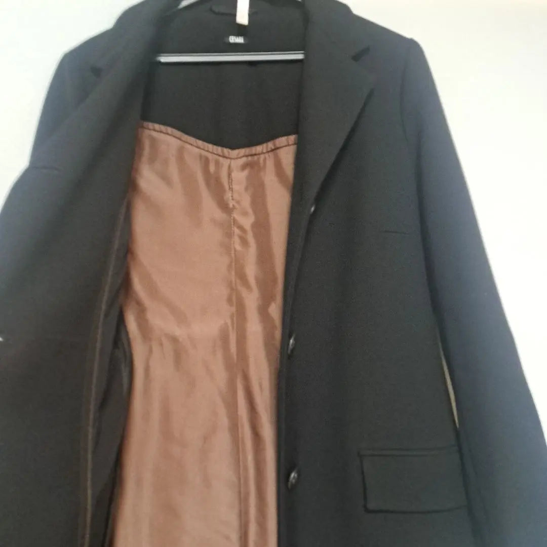 CESABE FABBRI Black Long Coat