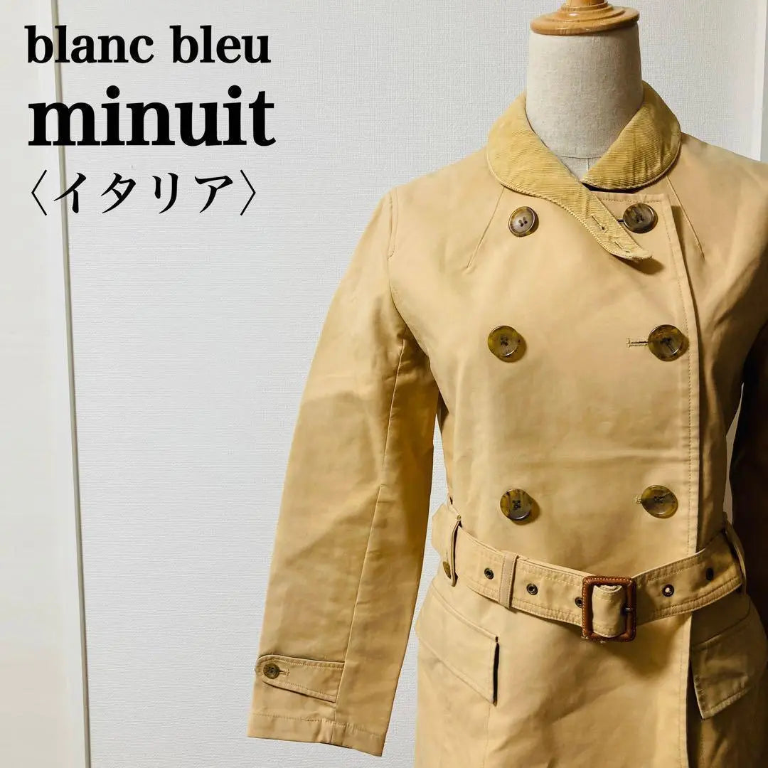 Rare blank blue minuy Chester coat half length beige F