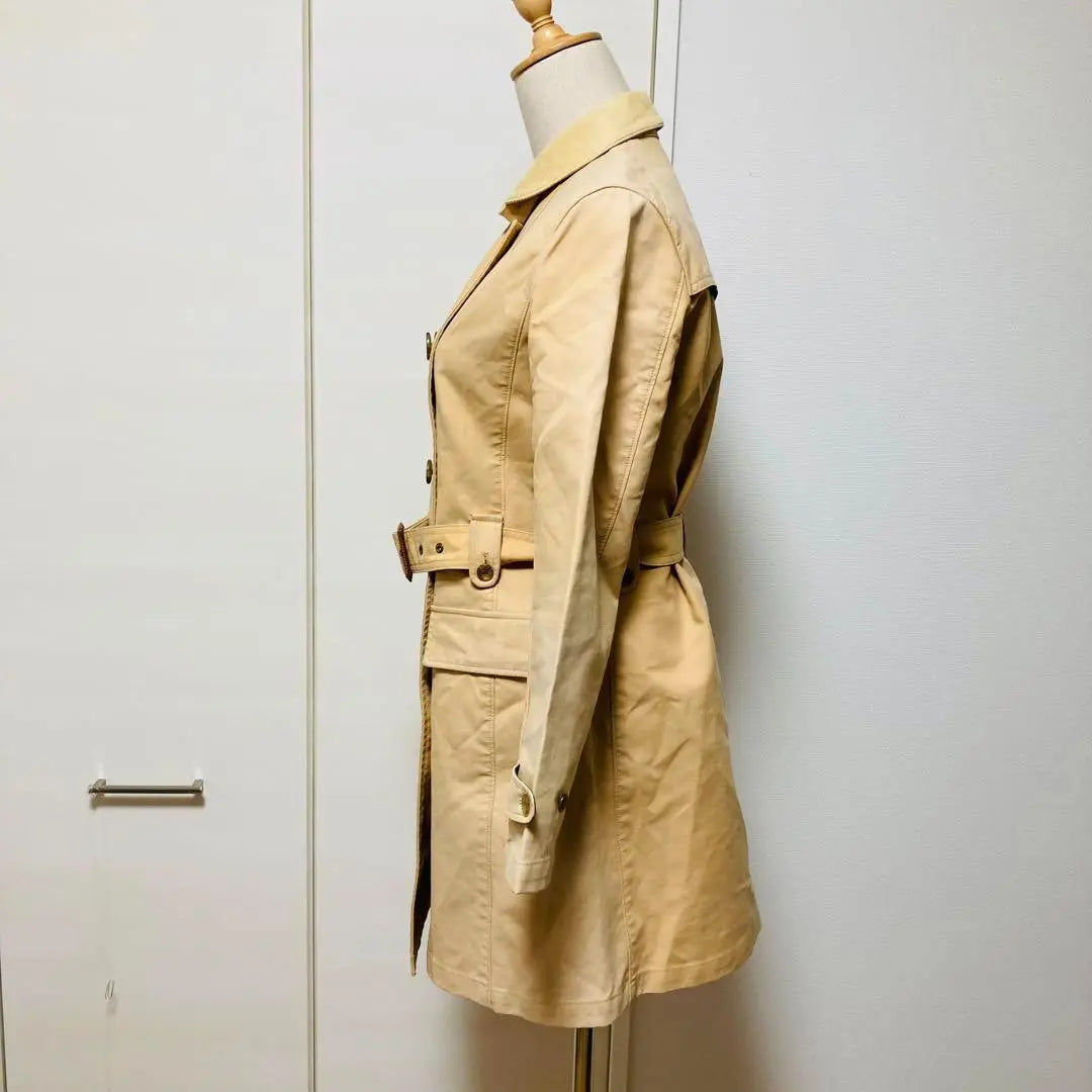 Rare blank blue minuy Chester coat half length beige F