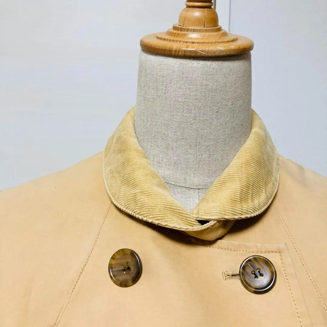 Rare blank blue minuy Chester coat half length beige F