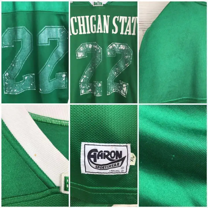 [Rare Color] GARON☆Game Shirt Short Sleeve Shirt XL Michigan Green J65