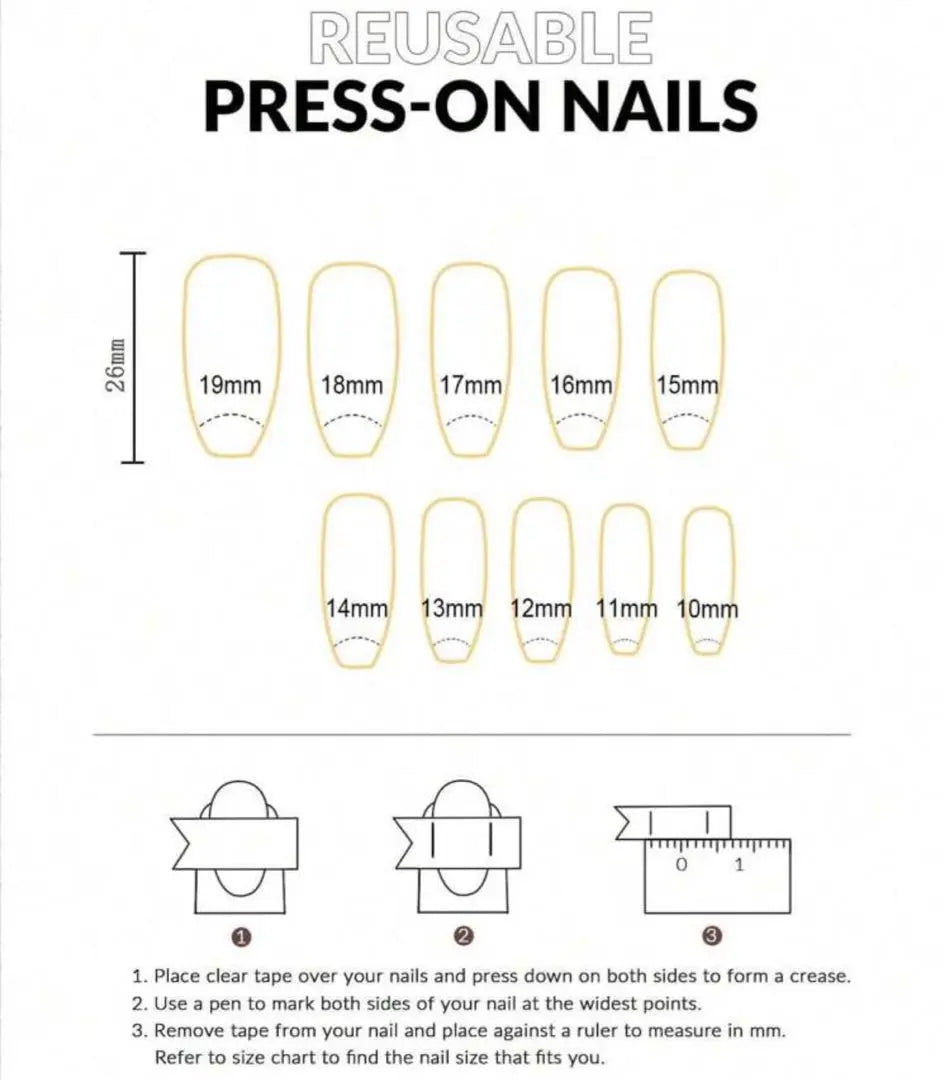 Nail tips, nail art, fake nails, coffin, French, dots, polka dots, ribbon, white