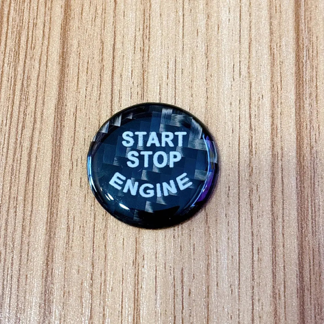 Start Stop Button Cover Decal Black | スタートストップボタンカバー デカール ブラック