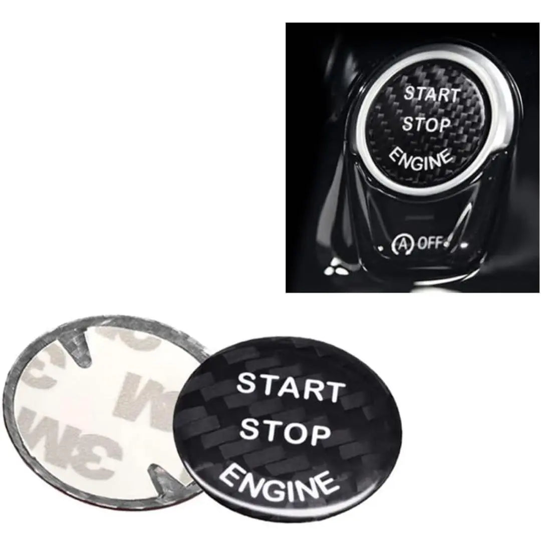 Start Stop Button Cover Decal Black | スタートストップボタンカバー デカール ブラック