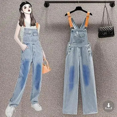 Large size Women's overalls Overalls Denim Pants New | 大きいサイズ レディース　オーバーオール　サロペット　デニム　パンツ　 新品