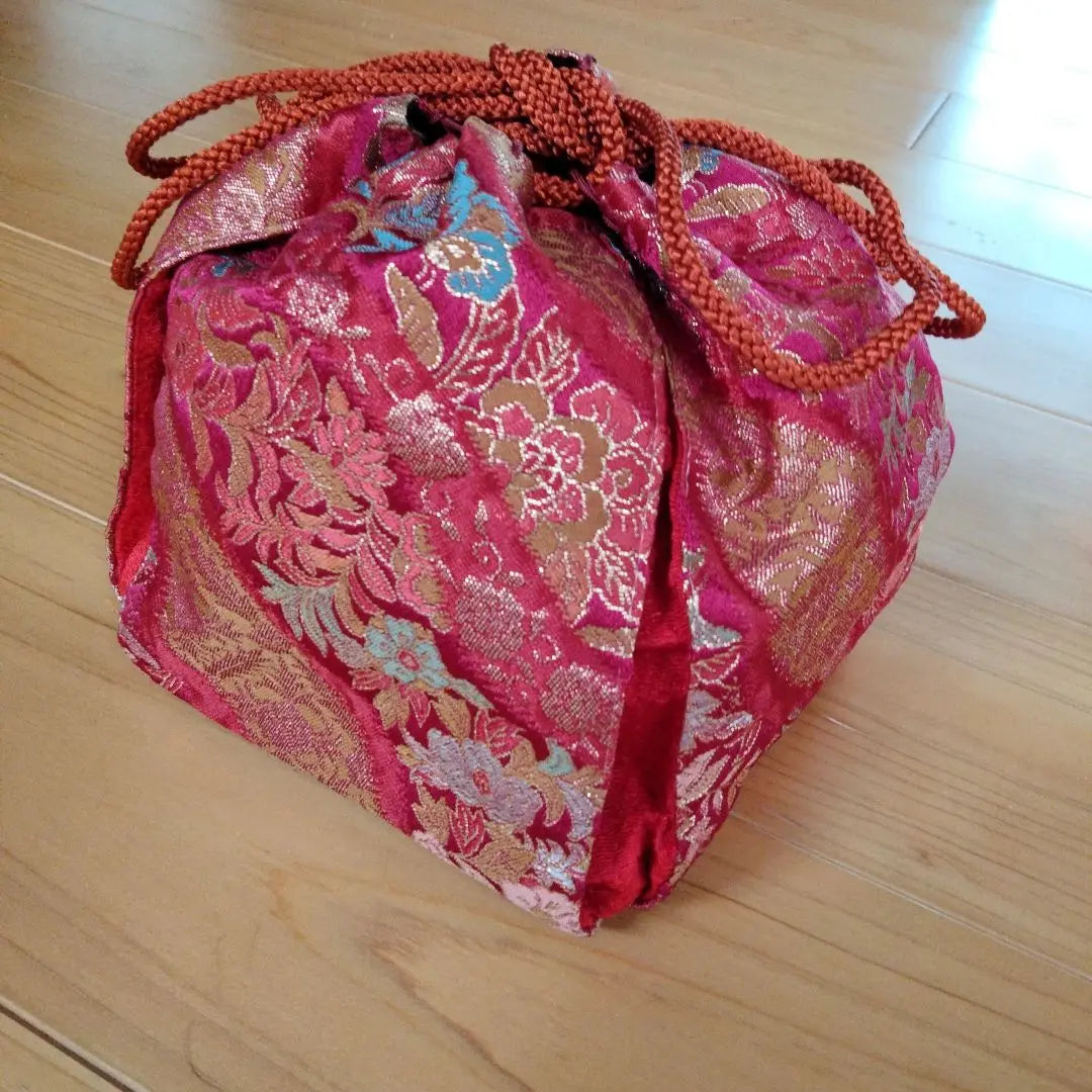 Bolso con cordón, bolso de mano, ropa japonesa, estilo japonés, interior