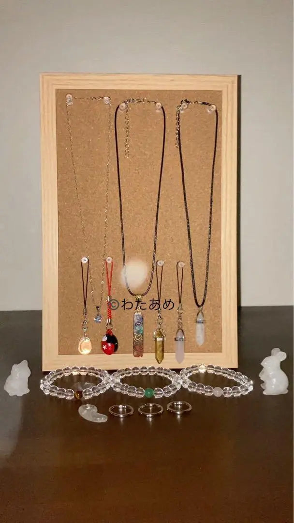 Flower decoration spirit stone necklace with tatami mats (cherry quartz) Zashiki warashi Chopiraco