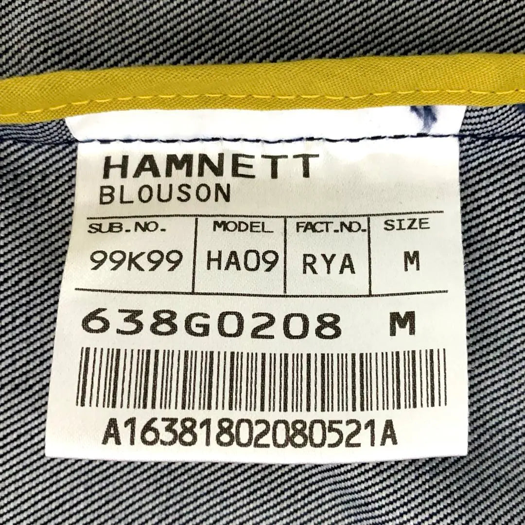 HAMNETT hamnet blouson jacket 3/4 sleeve M size