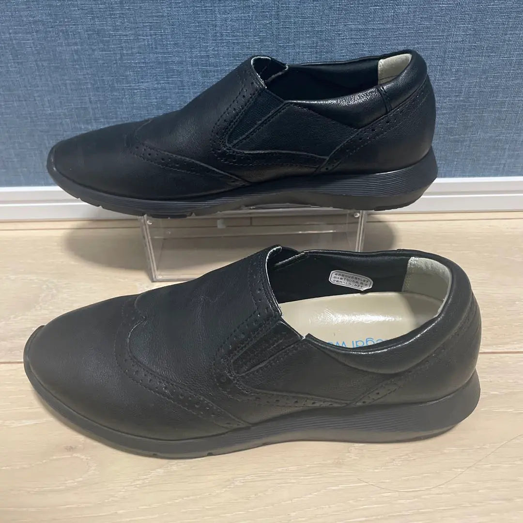 Legal Walker Walking Shoes Black Sneakers 24.5