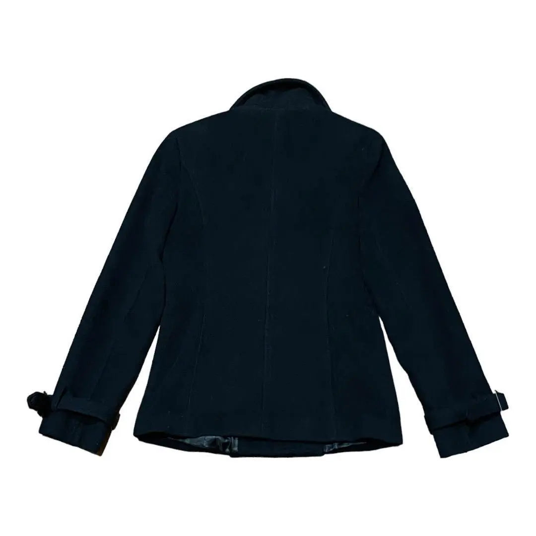 [ATELIER SAB] Women's Jacket Peacoat Black Angola | 【ATELIER SAB】レディース　ジャケット　ピーコート　黒　アンゴラ