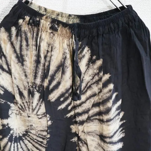 Tie Dialadin Pants - Gold-style Massive Swirl Tie Dye Black No.088273